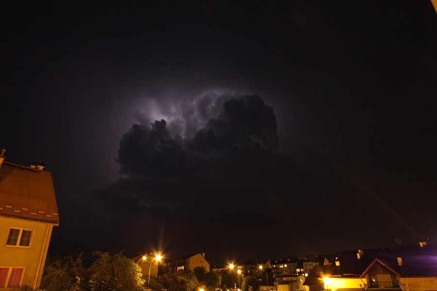 Gwałtowna burza nad Sanokiem. Zobacz niesamowite zdjęcia!