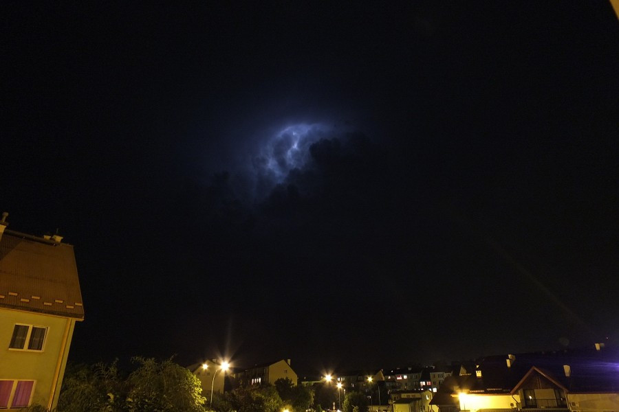 Gwałtowna burza nad Sanokiem. Zobacz niesamowite zdjęcia!