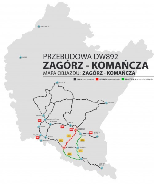 Nie chcesz stać w korkach? Zobacz mapy z objazdami