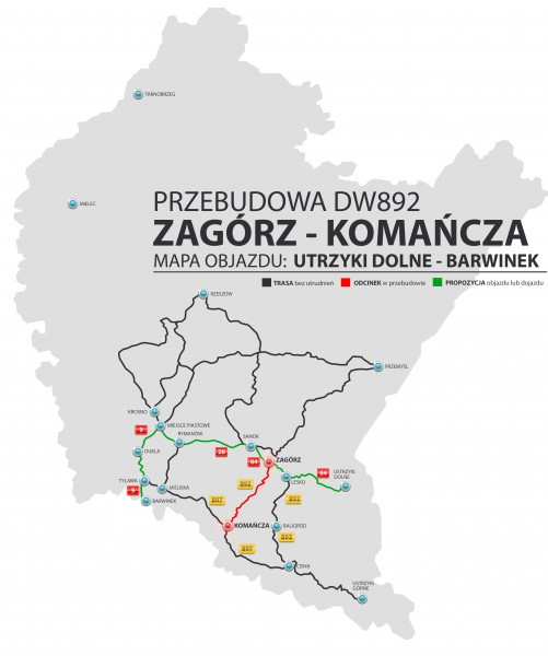 Nie chcesz stać w korkach? Zobacz mapy z objazdami