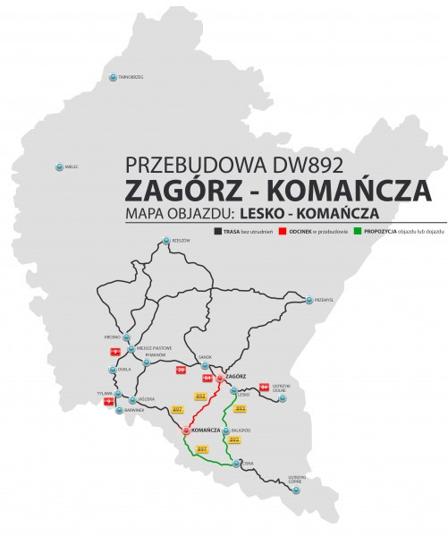 Nie chcesz stać w korkach? Zobacz mapy z objazdami