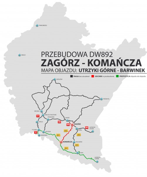 Nie chcesz stać w korkach? Zobacz mapy z objazdami