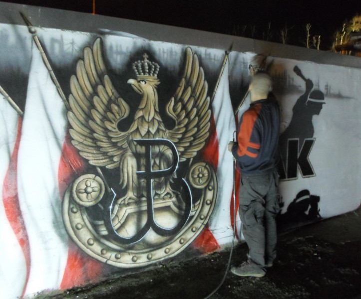 Zobacz, jak powstaje niezwykły mural