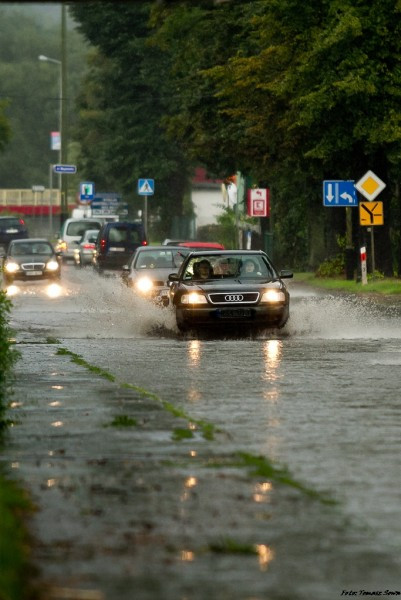 Potężna nawałnica przeszła nad Sanokiem