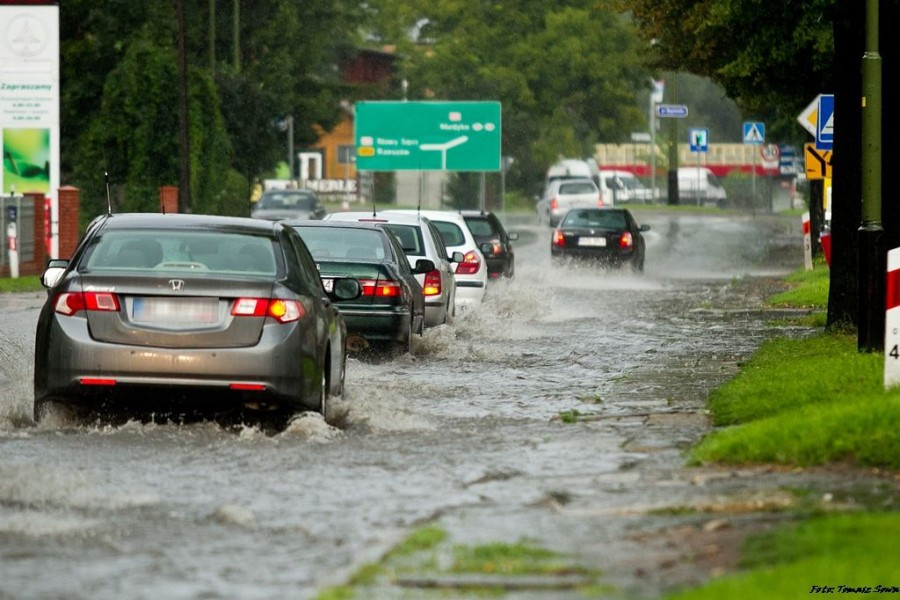 Potężna nawałnica przeszła nad Sanokiem