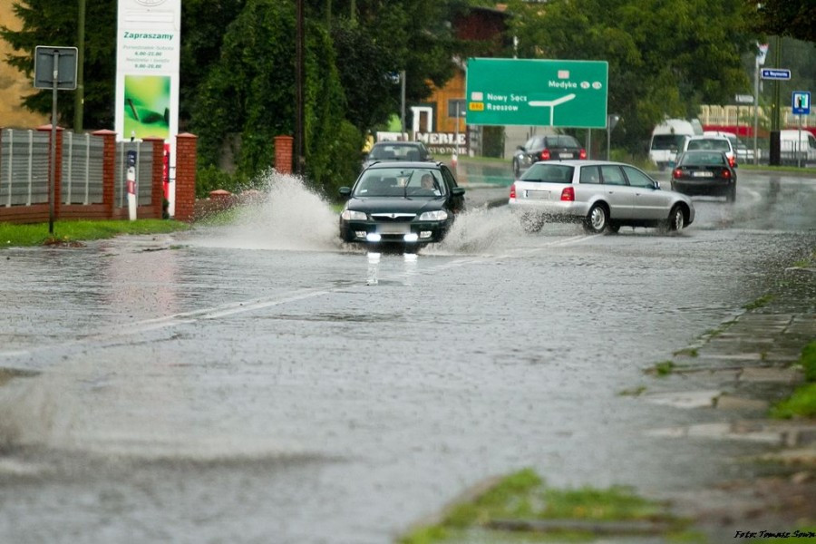 Potężna nawałnica przeszła nad Sanokiem