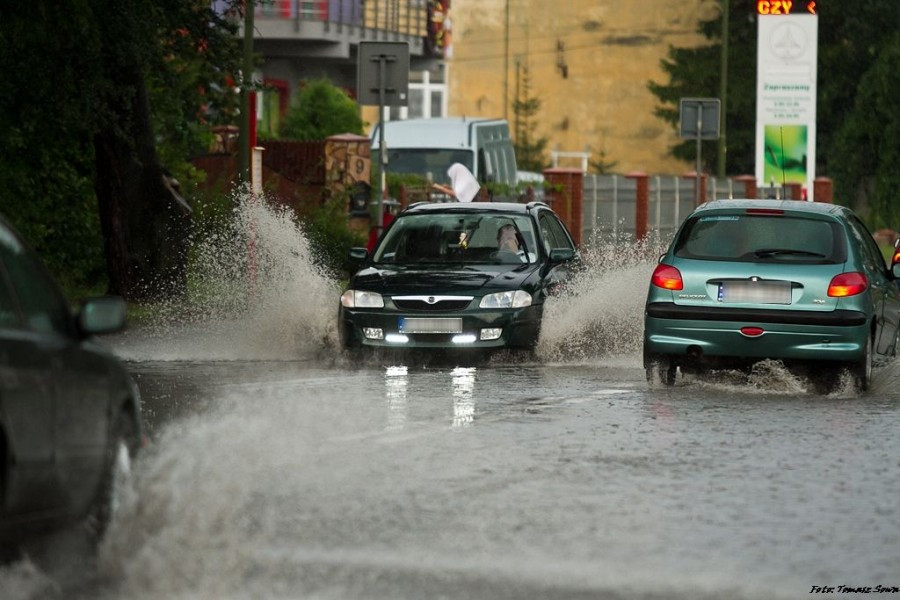 Potężna nawałnica przeszła nad Sanokiem