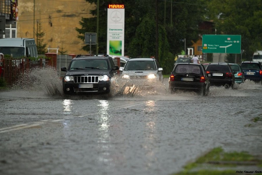 Potężna nawałnica przeszła nad Sanokiem