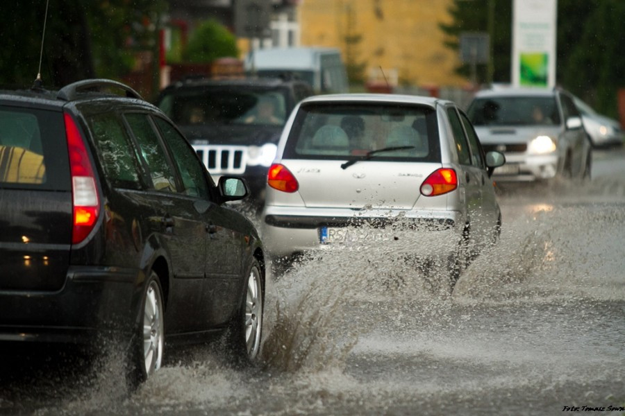 Potężna nawałnica przeszła nad Sanokiem