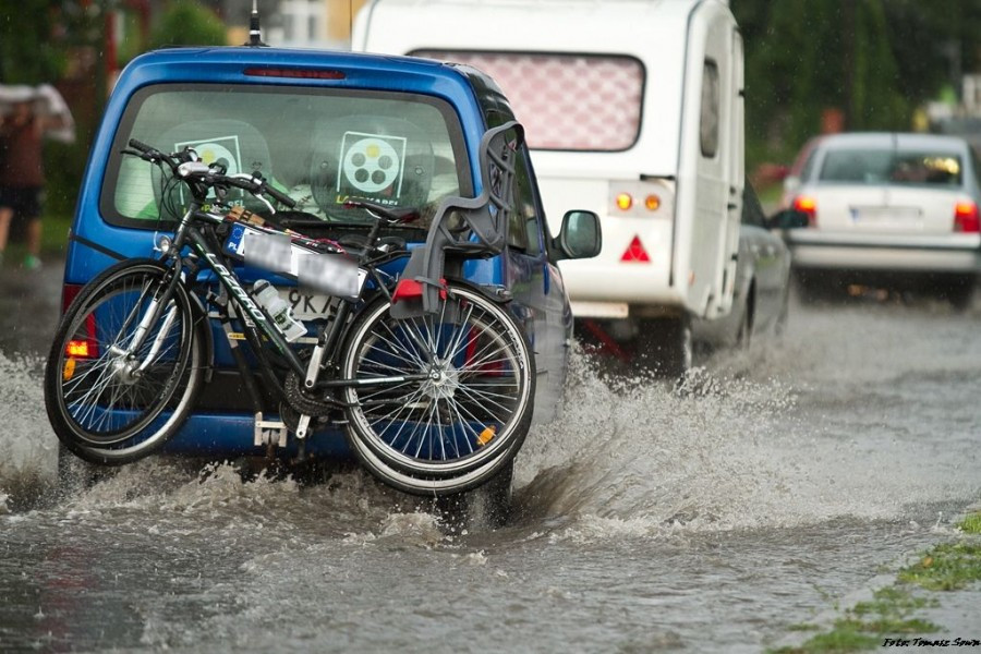 Potężna nawałnica przeszła nad Sanokiem