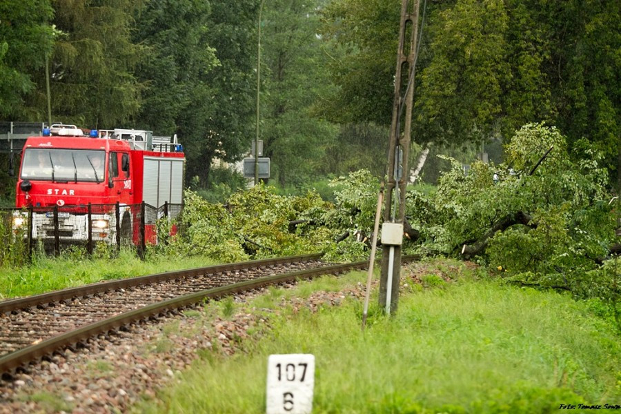 Potężna nawałnica przeszła nad Sanokiem