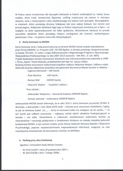 Miejscy radni pytają o oświatę, bazę sportową i Światowy Zjazd Sanoczan