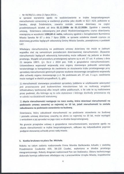 Miejscy radni pytają o oświatę, bazę sportową i Światowy Zjazd Sanoczan