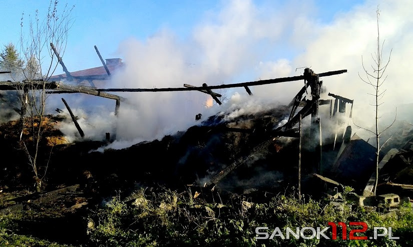 Pożar budynku gospodarczego w Jaćmierzu