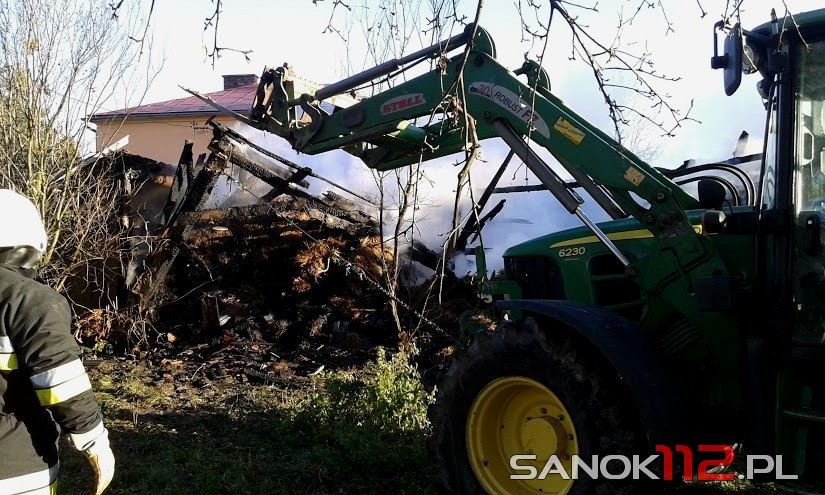 Pożar budynku gospodarczego w Jaćmierzu