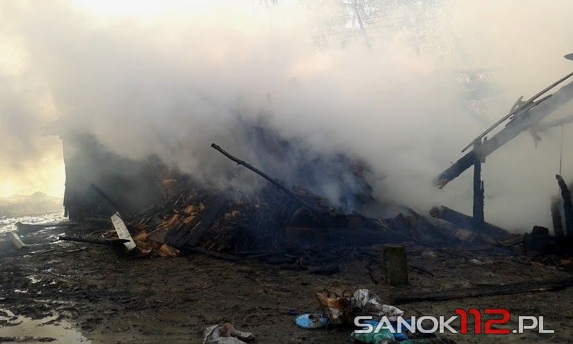 Pożar budynku gospodarczego w Jaćmierzu