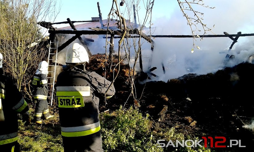 Pożar budynku gospodarczego w Jaćmierzu