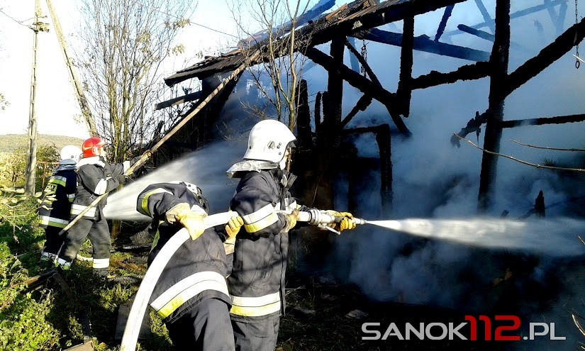 Pożar budynku gospodarczego w Jaćmierzu