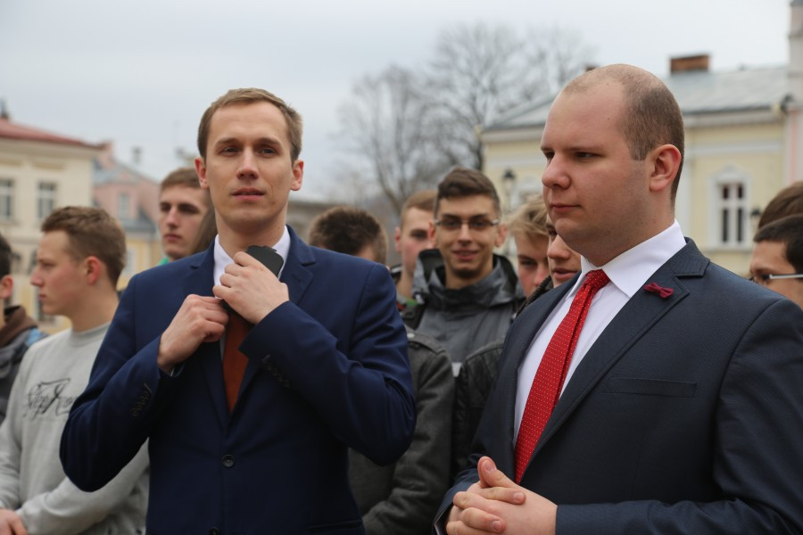 Korwin Mikke z wizytą w Sanoku