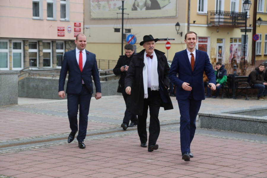 Korwin Mikke z wizytą w Sanoku