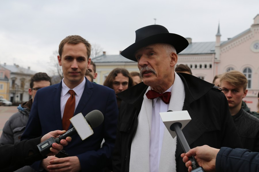 Korwin Mikke z wizytą w Sanoku