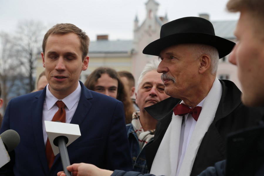 Korwin Mikke z wizytą w Sanoku