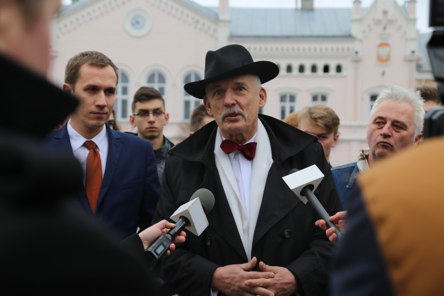 Korwin Mikke z wizytą w Sanoku