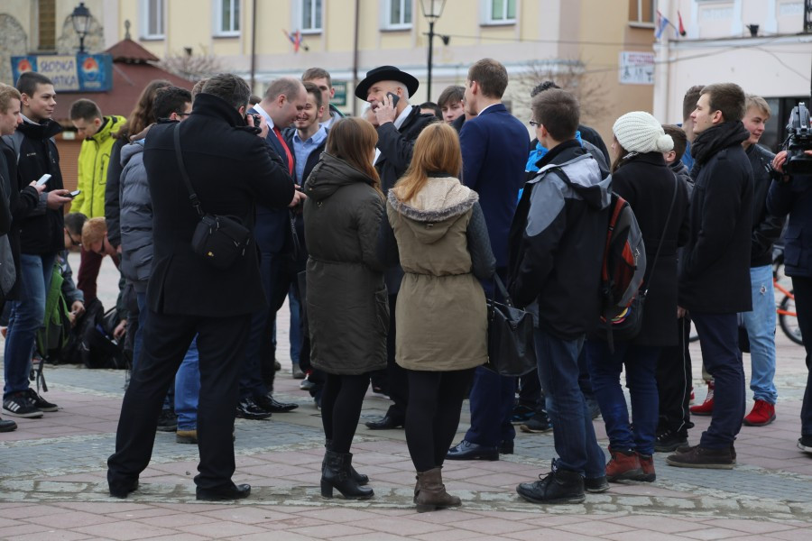 Korwin Mikke z wizytą w Sanoku