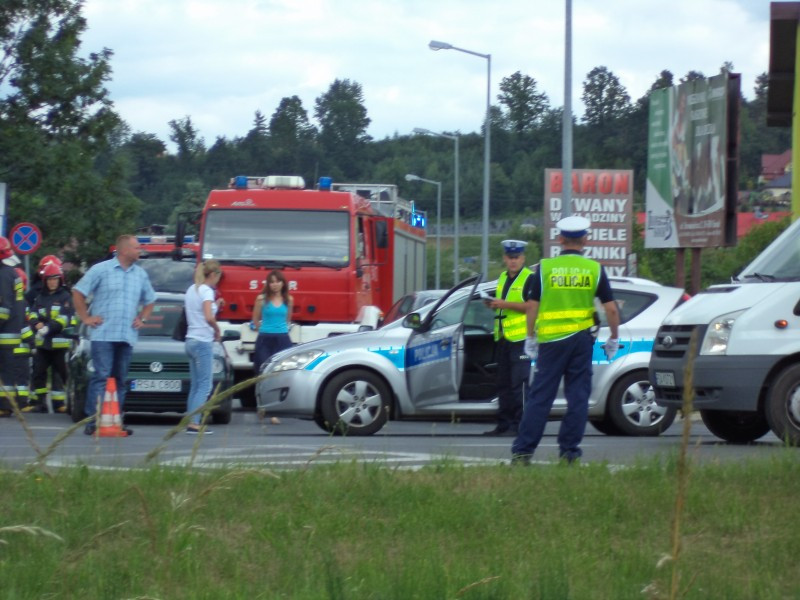 Samochód wjechał w rowerzystę