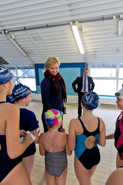 Olimpijka wspiera budowę sanockiego basenu
