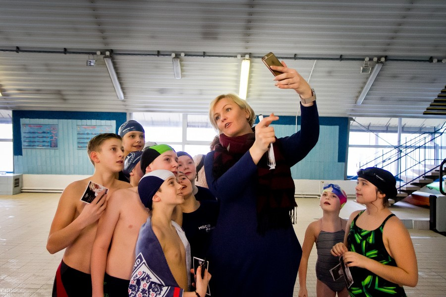 Olimpijka wspiera budowę sanockiego basenu