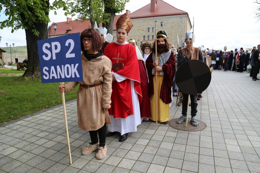 Mieszko z Dobrawą, Wyklęci i Gabriel Narutowicz na sanockim rynku [FOTORELACJA]