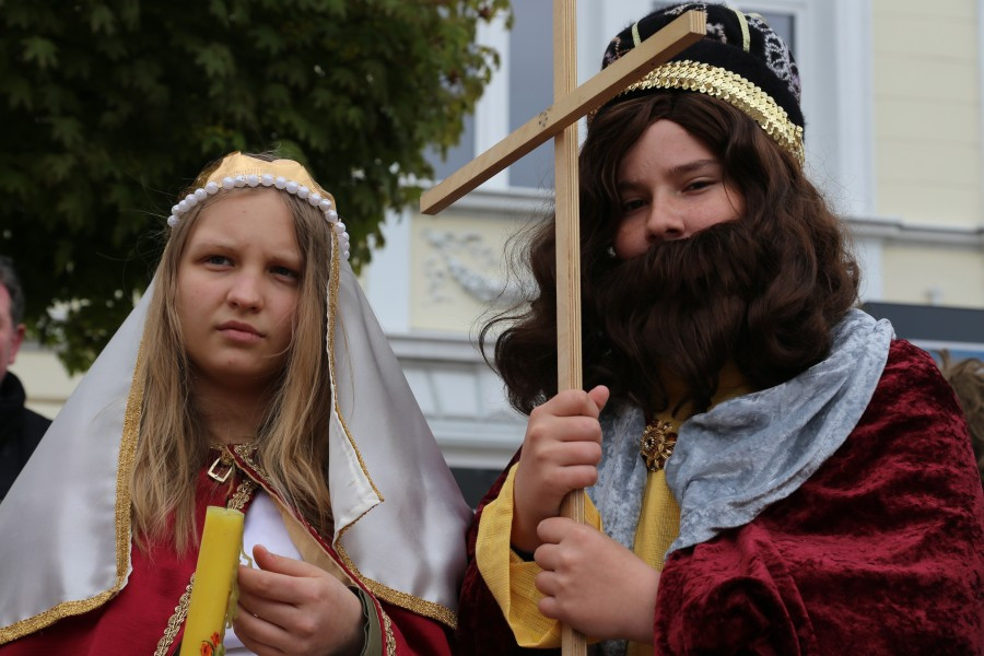Mieszko z Dobrawą, Wyklęci i Gabriel Narutowicz na sanockim rynku [FOTORELACJA]