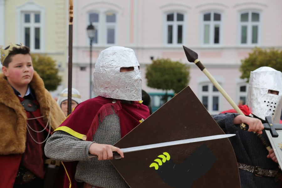 Mieszko z Dobrawą, Wyklęci i Gabriel Narutowicz na sanockim rynku [FOTORELACJA]