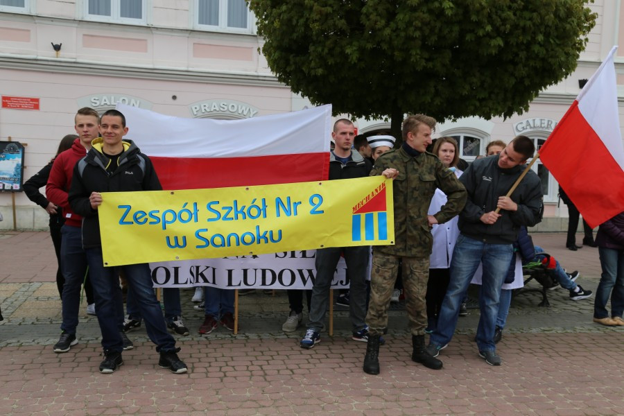 Mieszko z Dobrawą, Wyklęci i Gabriel Narutowicz na sanockim rynku [FOTORELACJA]
