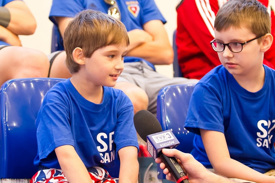Uczniowie z Sanoka na treningu z kadrowiczami [FOTORELACJA]