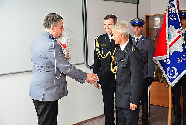 Komendant sanockiej policji przeszedł na emeryturę