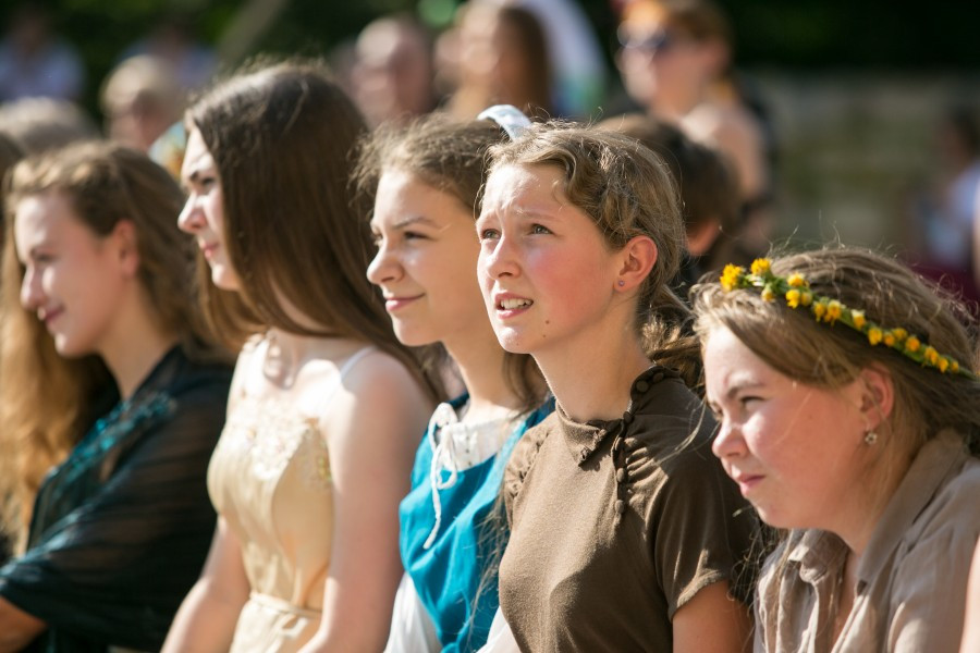 Tak wyglądał Chrzest Polski w wykonaniu sanockiej grupy rekonstrukcyjnej SCUTUM. Zobacz zdjęcia [FOTORELACJA]