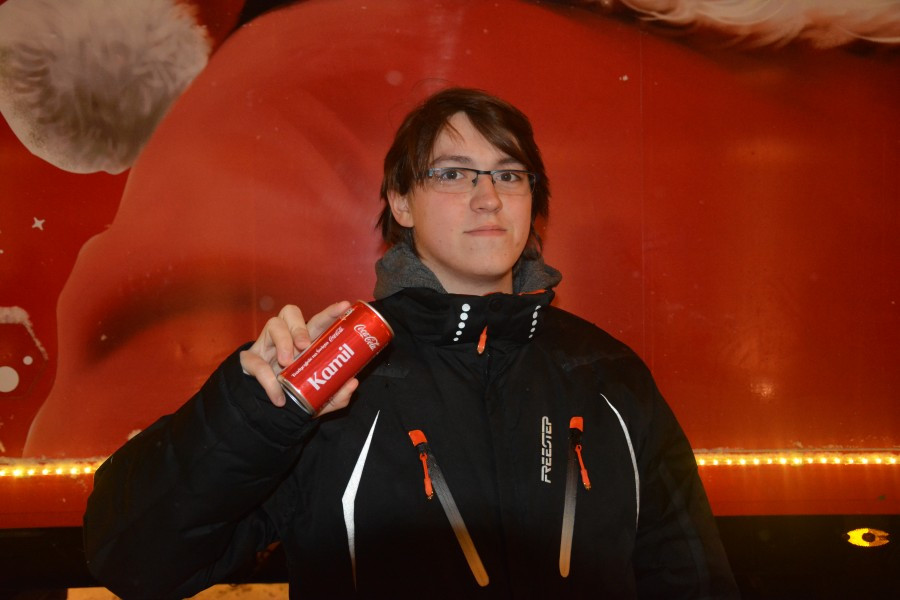 Tłumy sanoczan do świątecznej ciężarówki Coca-Coli [ZDJĘCIA, WIDEO]