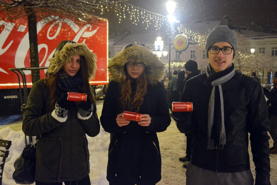 Tłumy sanoczan do świątecznej ciężarówki Coca-Coli [ZDJĘCIA, WIDEO]