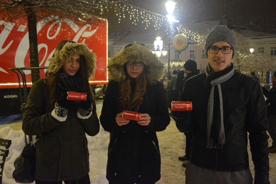 Tłumy sanoczan do świątecznej ciężarówki Coca-Coli [ZDJĘCIA, WIDEO]