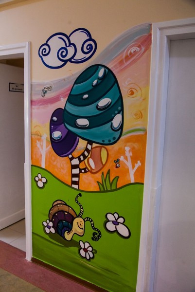 Sanocki oddział dziecięcy pokolorowany przez Śnieżkę