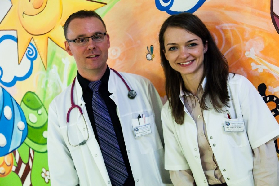 Sanocki oddział dziecięcy pokolorowany przez Śnieżkę