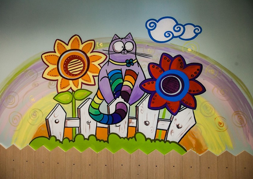 Sanocki oddział dziecięcy pokolorowany przez Śnieżkę