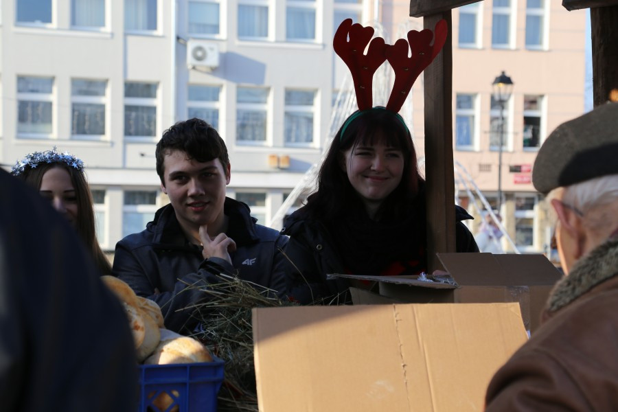 Tak wyglądała miejska Wigilia na rynku [ZDJĘCIA]