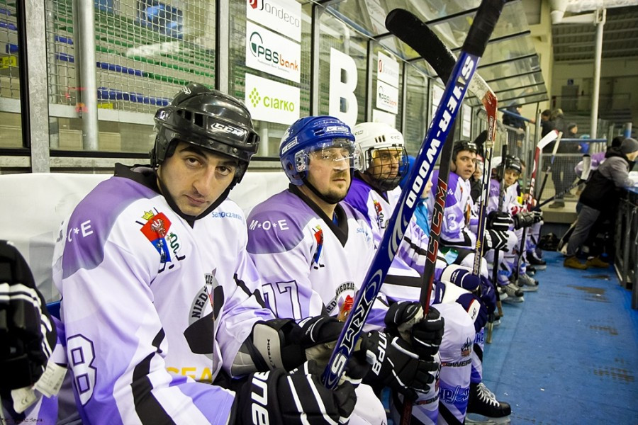 WOŚP 2017. Hokejowe emocje wróciły na sanocki lód. Koguty oskubały Niedźwiedzie [ZOBACZ ZDJĘCIA]
