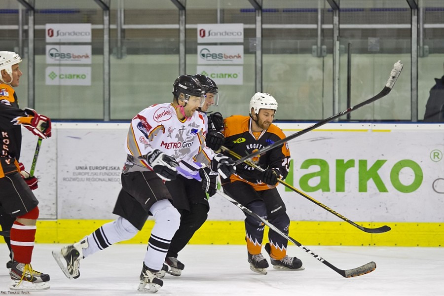 WOŚP 2017. Hokejowe emocje wróciły na sanocki lód. Koguty oskubały Niedźwiedzie [ZOBACZ ZDJĘCIA]