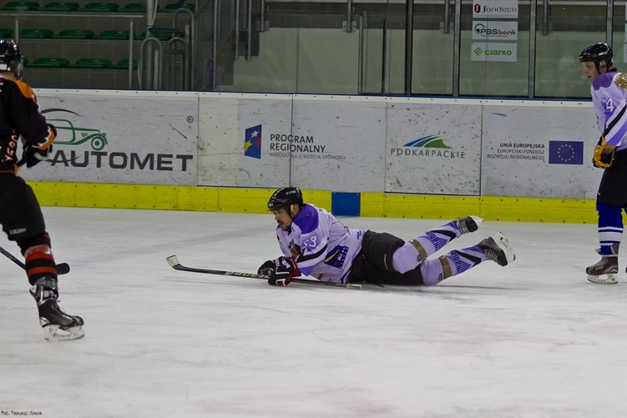 WOŚP 2017. Hokejowe emocje wróciły na sanocki lód. Koguty oskubały Niedźwiedzie [ZOBACZ ZDJĘCIA]