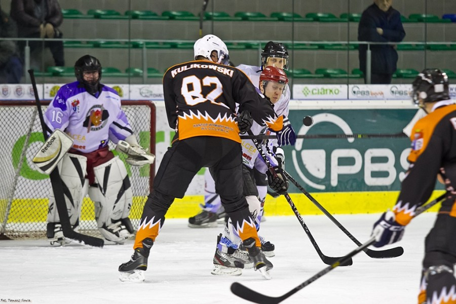 WOŚP 2017. Hokejowe emocje wróciły na sanocki lód. Koguty oskubały Niedźwiedzie [ZOBACZ ZDJĘCIA]