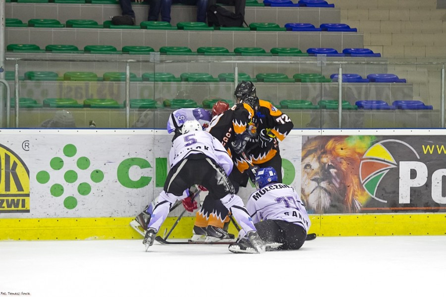 WOŚP 2017. Hokejowe emocje wróciły na sanocki lód. Koguty oskubały Niedźwiedzie [ZOBACZ ZDJĘCIA]